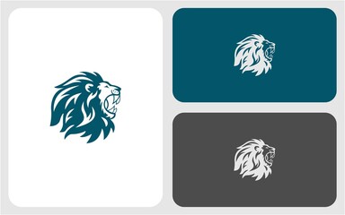 lion icon logo design
