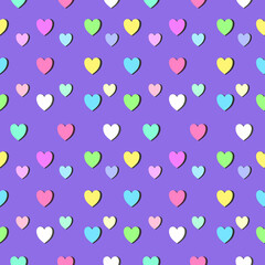 seamless pattern with hearts