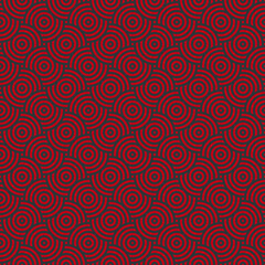 Fototapeta premium seamless pattern with circles like vinyl records