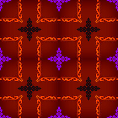  Seamless  pattern multicolor in the Arabian style.