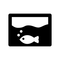 aquarium icon or logo isolated sign symbol vector illustration - high quality black style vector icons
