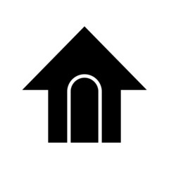 dog house icon or logo isolated sign symbol vector illustration - high quality black style vector icons
