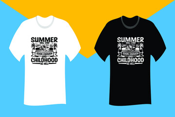 Summer will end soon enough and childhood as well SVG T Shirt Design