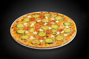 pizza on a plate