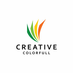 Colorful Logo Creative for media technology