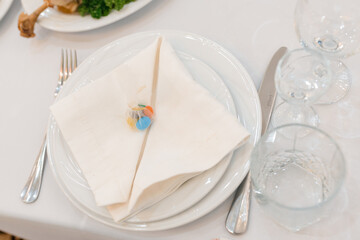 place setting for wedding