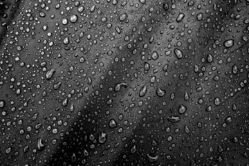 Water drops on the fabric