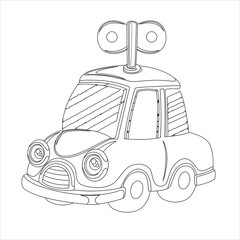 Toy Car Coloring page For Kids 