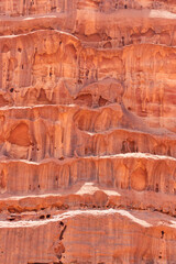 Wadi rum desert. Protected natural reserve