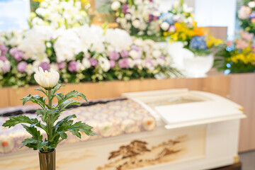 冠婚葬祭　葬儀のイメージ素材