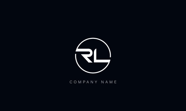 LR, RL Abstract Letters Logo Monogram