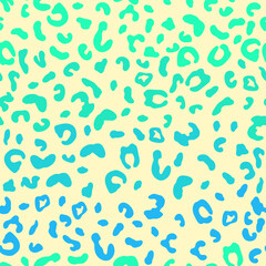 Leopard Print Modern Gradient Seamless Pattern