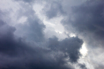 Obraz premium Storm clouds gathering in the sky for the thunderstorm