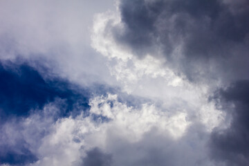 Storm clouds gathering in the sky for the thunderstorm