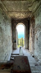 old building ruin window ruin