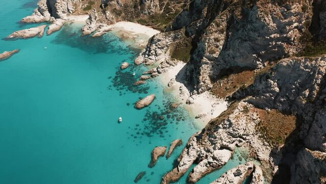 Cliff of Capo Vaticano. Calabria Italy