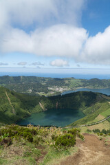 Lagoa das 7 Cidades - view from the mountain - Azores Portugal