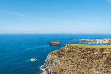 view from the sea - Azores Portugal