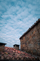 Obraz premium roof and chimney - Lousã Xisto