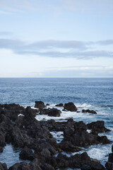 rocks and sea - Azores Portugal