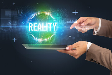 Close-up of a touchscreen, new tech concept