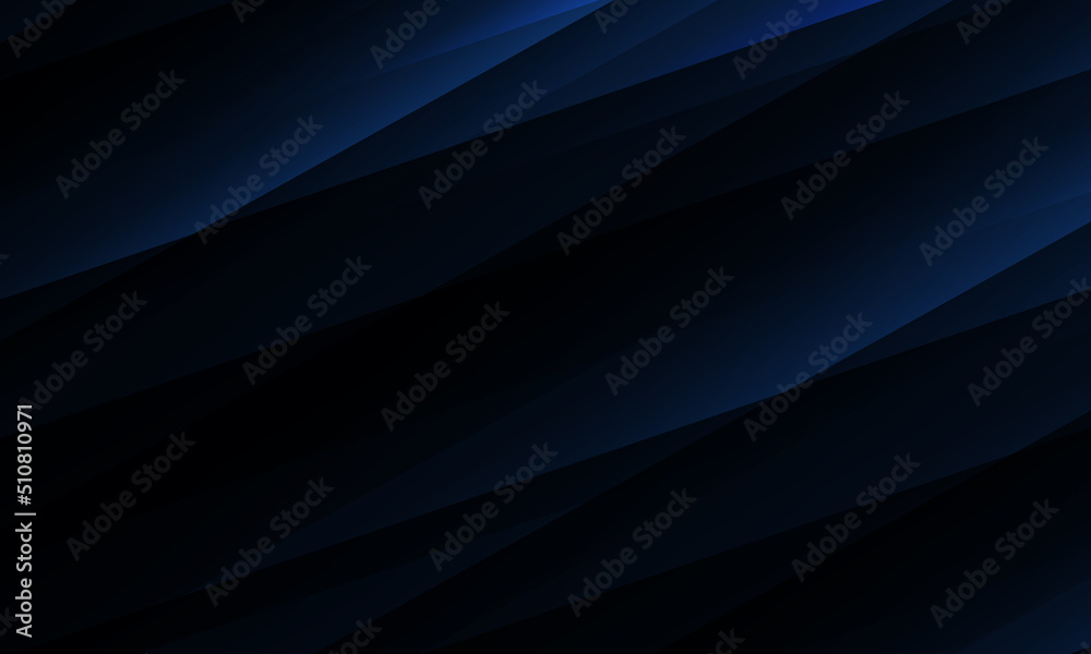Aufkleber Dark blue modern abstract background with diagonal geometric shapes. Abstract vector dark blue background. Vector illustration