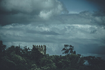 clouds over the mountains