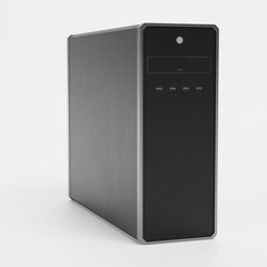 Realistic 3D Render of PC Case