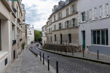 Rue Cortot in Montmartre, Paris, France 