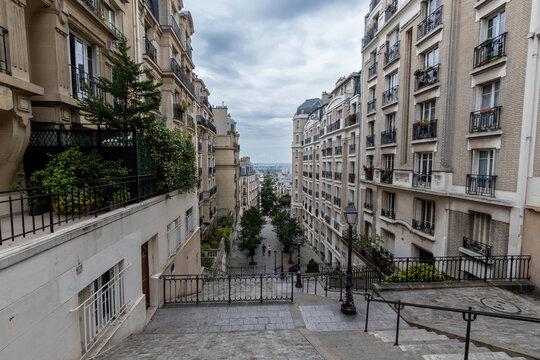 Rue du Mont-Cenis in Montmartre, Paris