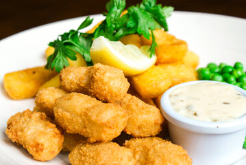 Scampi and chips