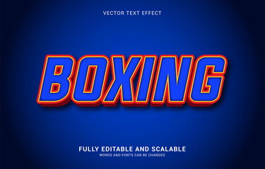 editable text effect, Boxing style