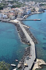 Fototapeta premium Ischia - Ponte Aragonese dal Belvedere del Convento