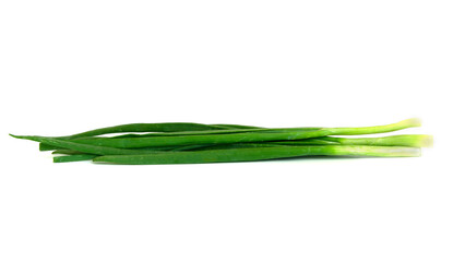 Obraz na płótnie Canvas Green spring onion isolated on white background