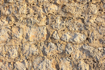 old stone and concrete wall
