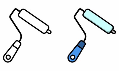 Illustration Vector Graphic of paint roller, tool icon