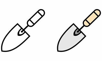 Illustration Vector Graphic of trowel cement, equipment construction, work icon