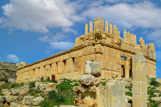 Ruins of the Qasr Al-abd castle in the Jordan