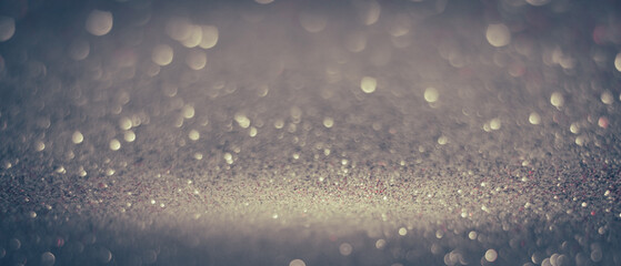 defocused abstract background of gray and white bokeh concept, copy space shiny blurred lights,...