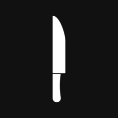 Knife icon on grey background