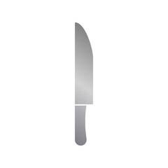 Knife icon with metal gradient