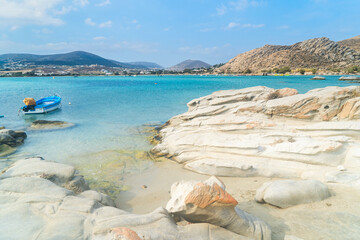 Romantic beach at greek island