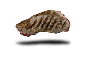 meat steak isolated on white background