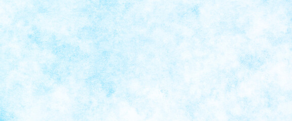 White and blue color frozen ice surface design abstract background. blue and white watercolor paint splash or blotch background with fringe bleed wash and bloom design.