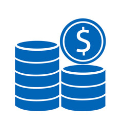 Money icon. Dollar Coin vector with simple design. Business concept illustration