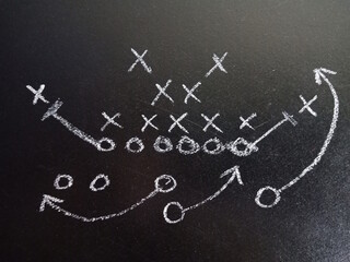 Educational art drawn on black board for students awareness purpose.