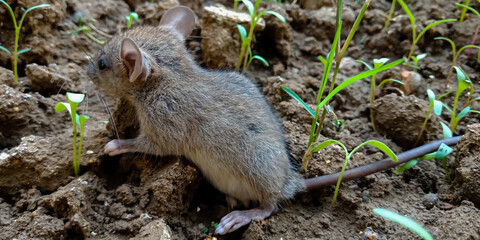 Animal leadership concept presented with rat animal.