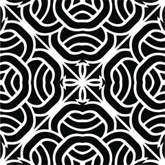 Abstract background with black and white pattern. Unique geometric vector swatch. Perfect for site backdrop, wrapping paper, wallpaper, textile and surface design. 