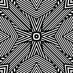 Abstract background with black and white pattern. Unique geometric vector swatch. Perfect for site backdrop, wrapping paper, wallpaper, textile and surface design. 