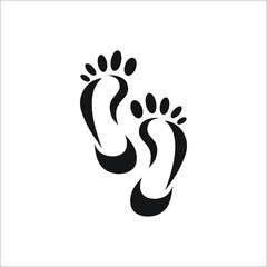 Fototapeta premium Foot spa logo brand illustration.